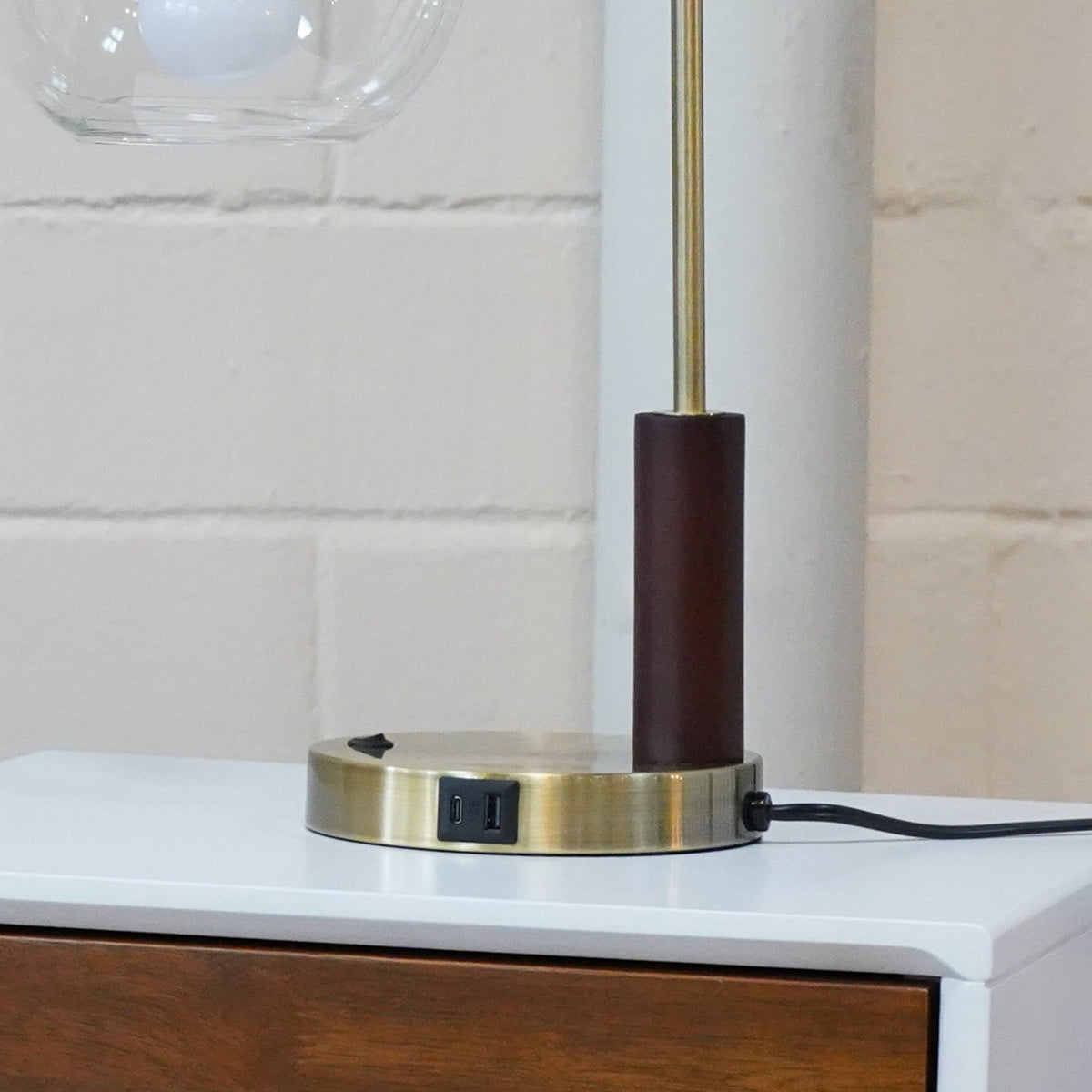 Gold Right-Angle Glass Table Lamp - Modern European Desk Light