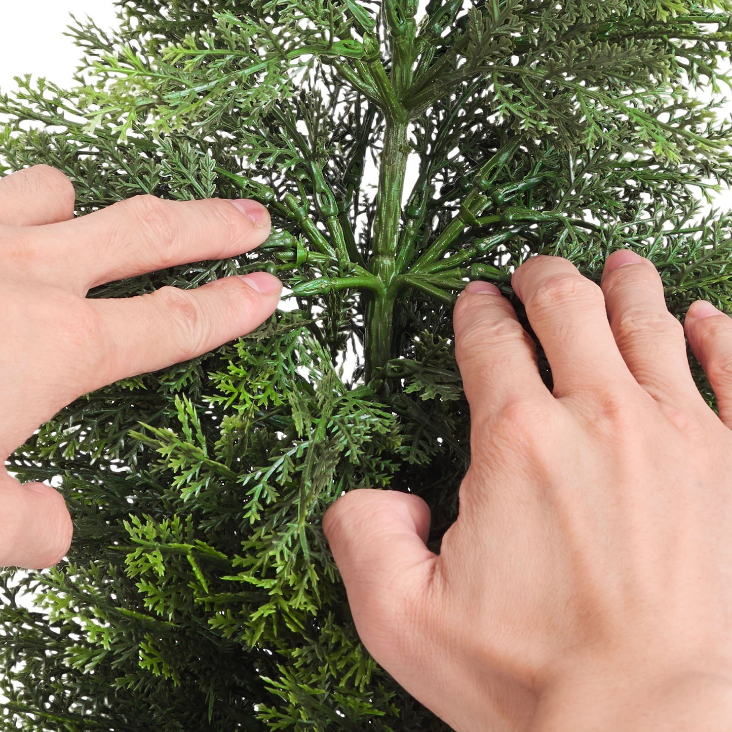Artificial Topiary Cedar Trees 36 Inch - Set of 2, Indoor & Outdoor Faux Plants