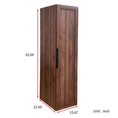 Kitchen Pantry Cabinet, Freestanding Buffet Sideboard with Doors and Shelves, Tall Storage Cupboard for Kitchen, Living Room and Dining Room, Walnut