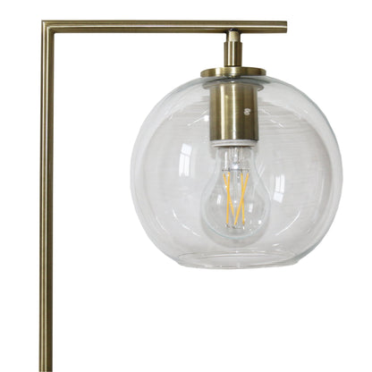 Gold Right-Angle Glass Table Lamp - Modern European Desk Light