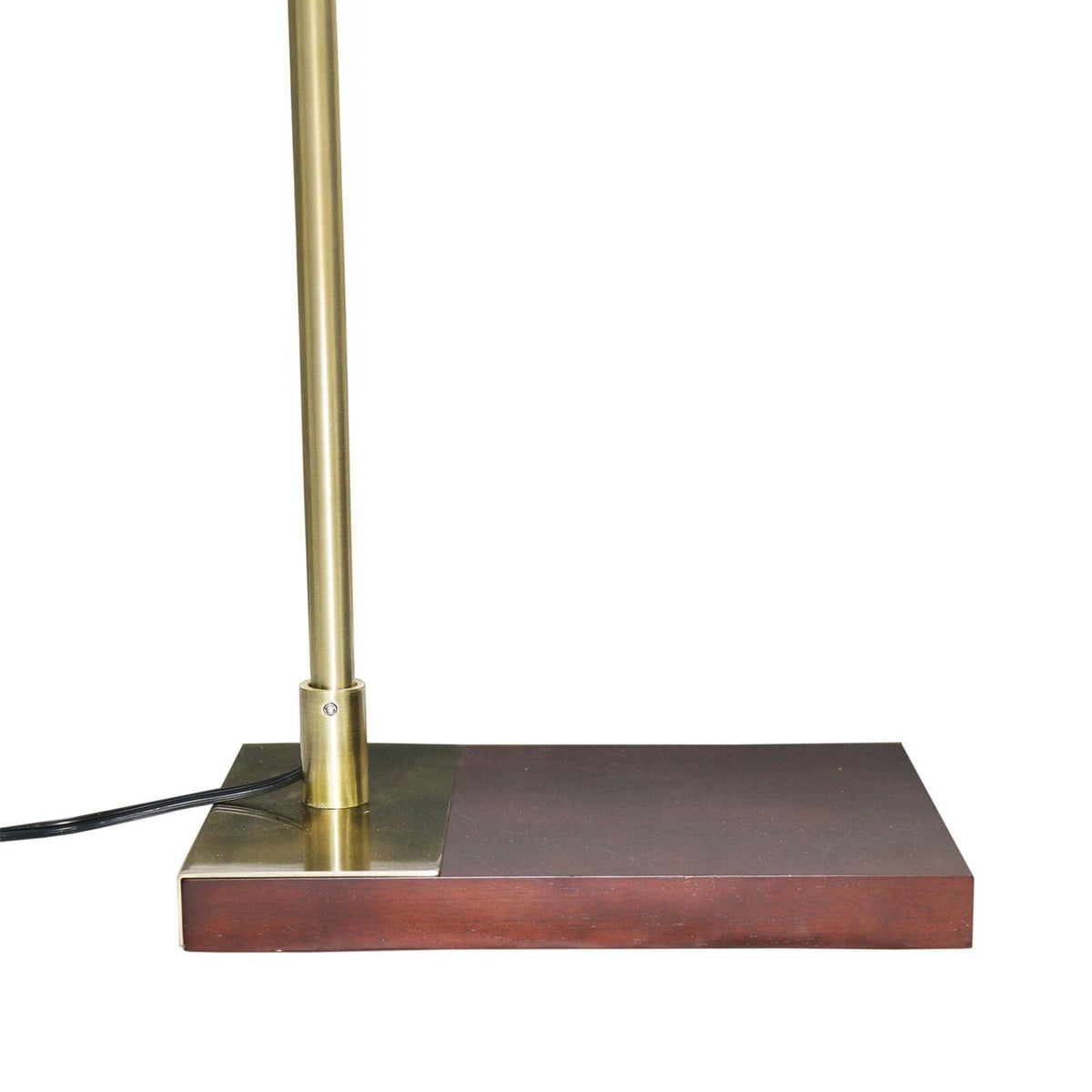 Brizo Tall Corner Floor Lamp - 59-Inch, Bamboo Cylinder Shade, Bronze, E26, Foot Switch, Plug-In