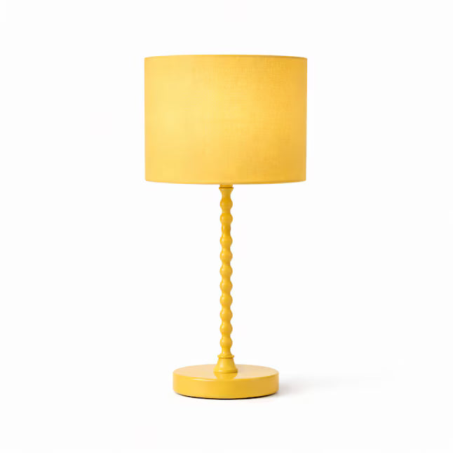 Sereno Ochre Table Lamp - Modern Classic Desk Lamp with Linen Shade