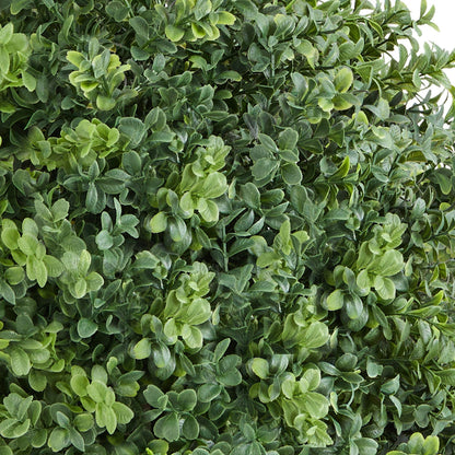 Artificial Topiary Boxwood Trees 22 Inch with Ground Spike - Set of 2, Indoor & Outdoor Faux Shrubs