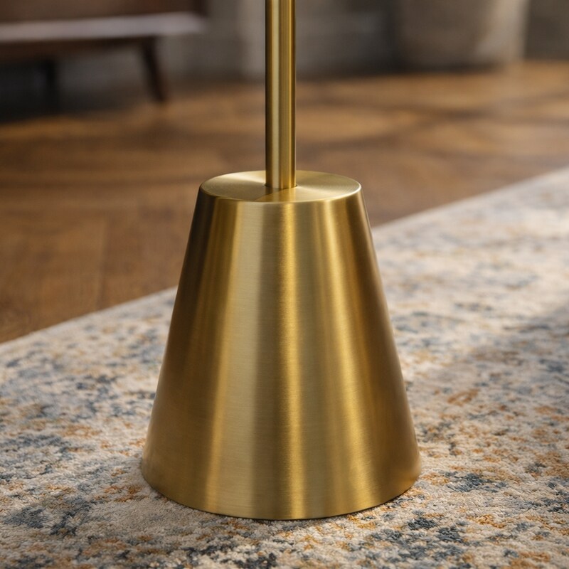 Lumina Gold Floor Lamp - Triple Spotlight with Rotary Switch