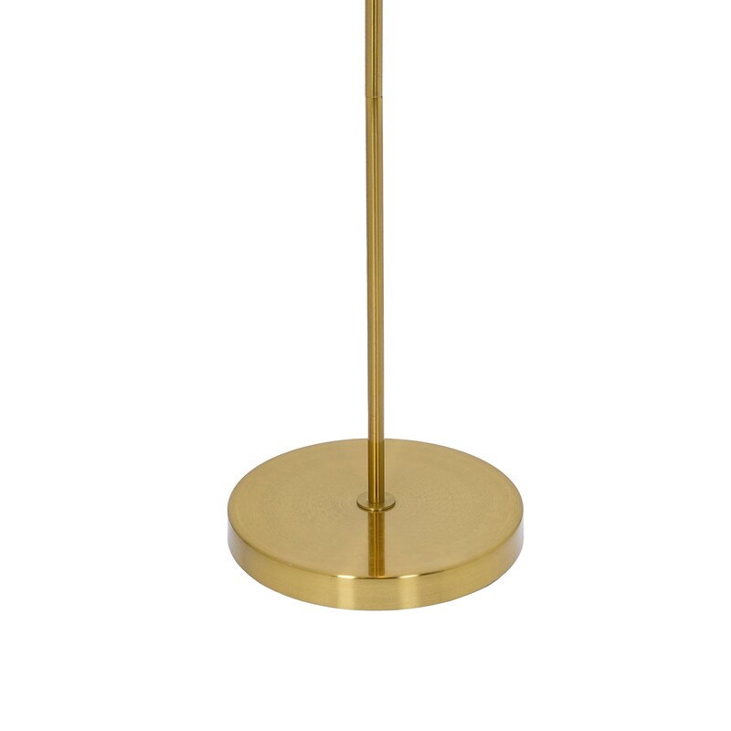 Spectra 55-Inch Tall Metal Floor Lamp with Pull Chain Switch - Gold Dome, Plug-In