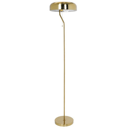Spectra 55-Inch Tall Metal Floor Lamp with Pull Chain Switch - Gold Dome, Plug-In