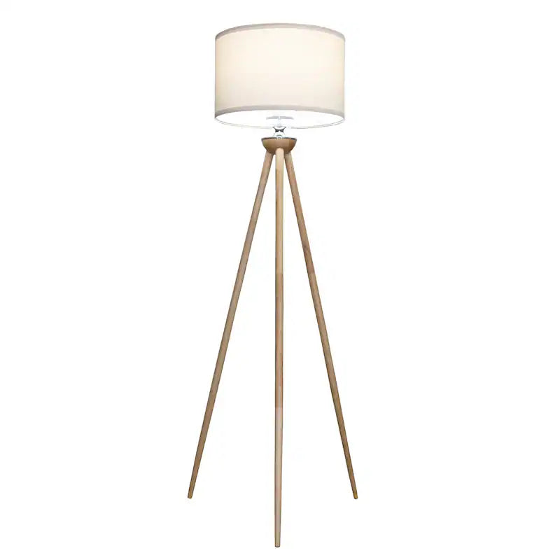 Lirios Wooden Strip Floor Lamp - Tall Corner Standing Light for Living Room & Bedroom