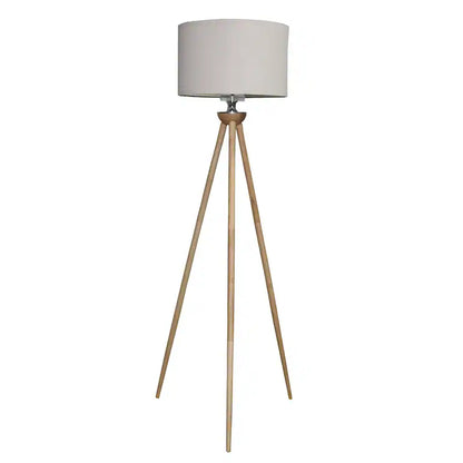 Lirios Wooden Strip Floor Lamp - Tall Corner Standing Light for Living Room & Bedroom
