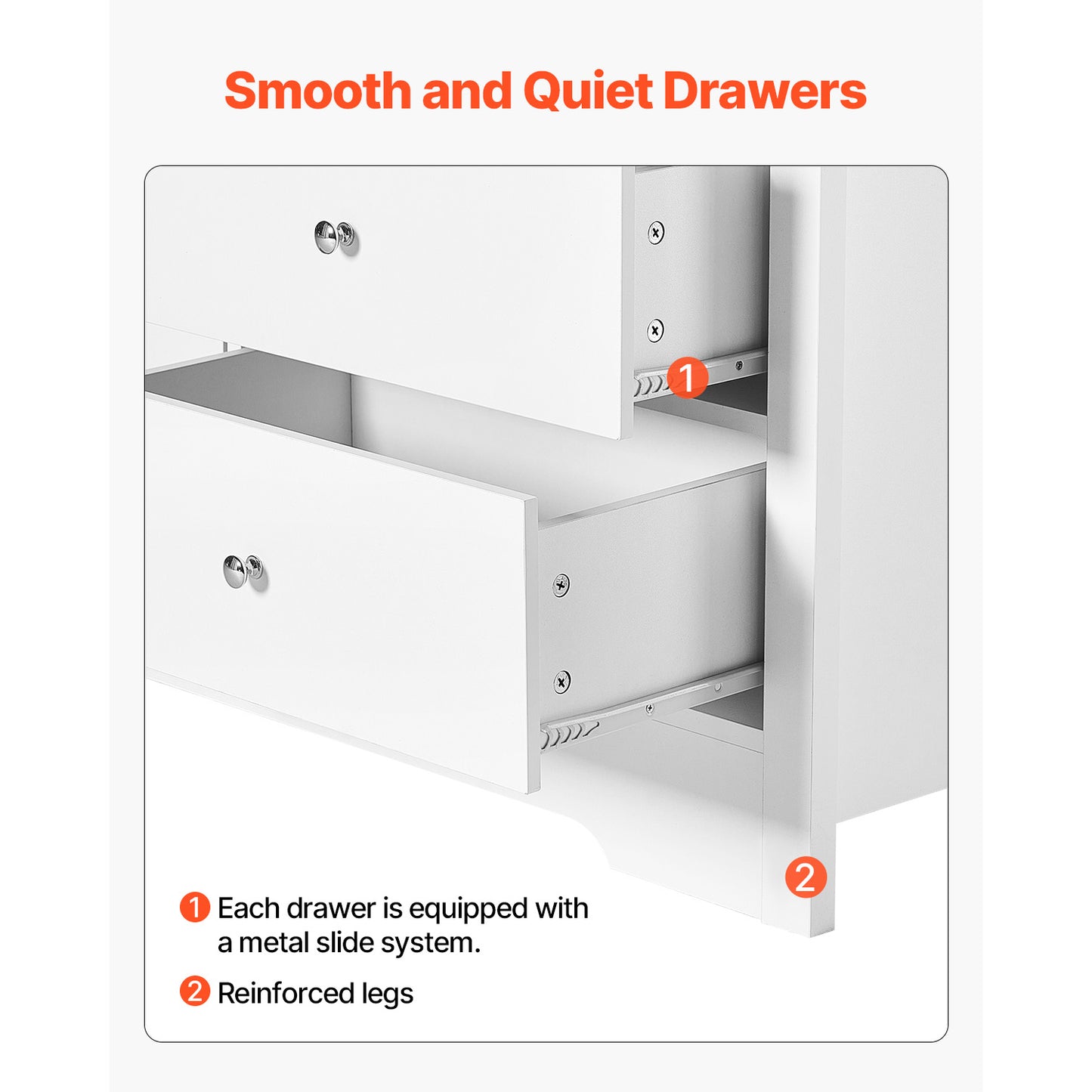 7-Drawer Wooden Dresser with Anti-Tip Device - Modern Minimalist Chest of Drawers, Light Wood