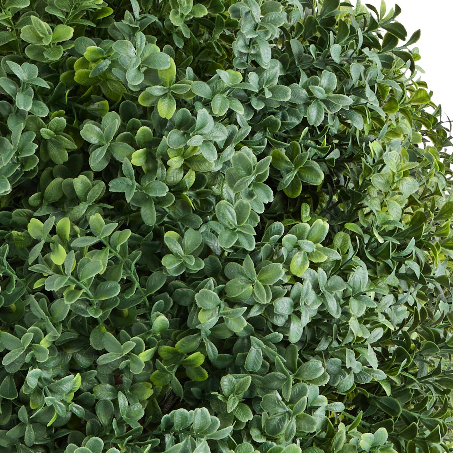 Artificial Topiary Boxwood Trees 27 Inch with Ground Spike - Set of 2, Indoor & Outdoor Faux Shrubs