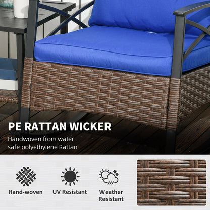 Complete 7-Piece Outdoor Dining Set - Weather-Resistant Wicker with Cushions
