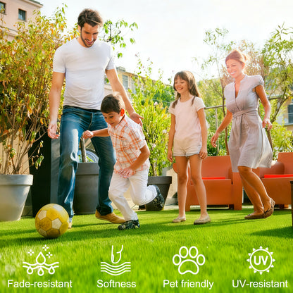 Outdoor Artificial Grass Rug 6x10 ft - Realistic Turf Mat for Patio, Garden & Pets