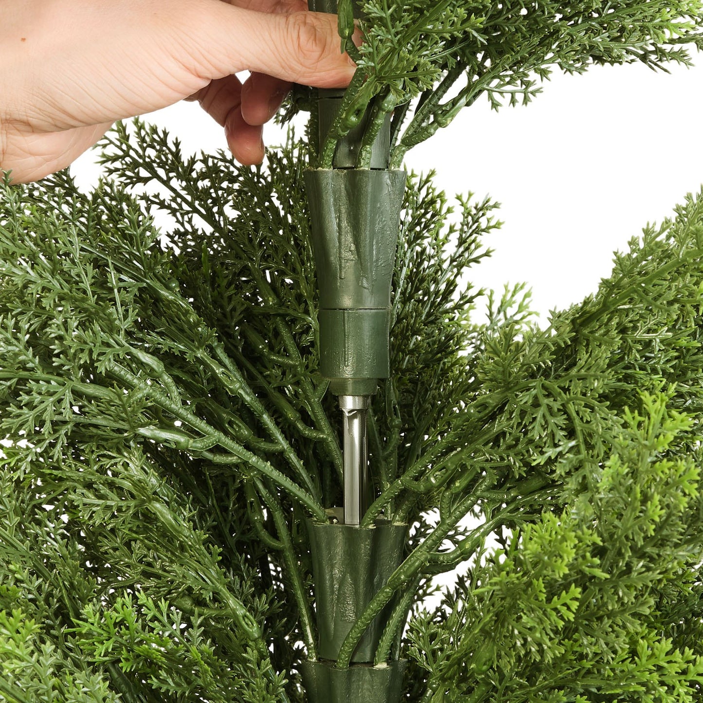 Artificial Topiary Cedar Trees 48 Inch - Set of 2, Indoor & Outdoor Faux Pine Shrubs