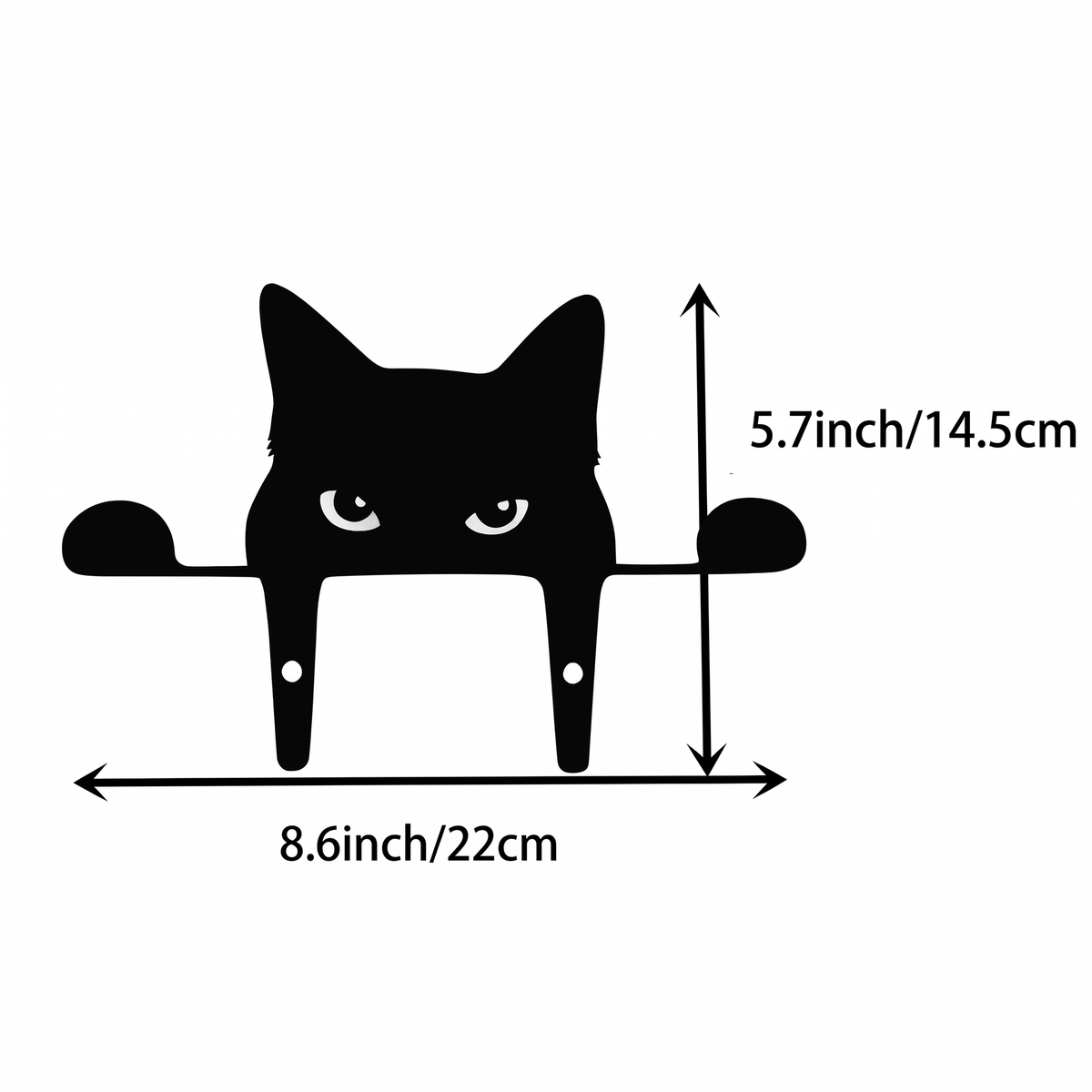 Whimsical Metal Cat Garden Decor - Outdoor Yard Art & Lawn Ornament