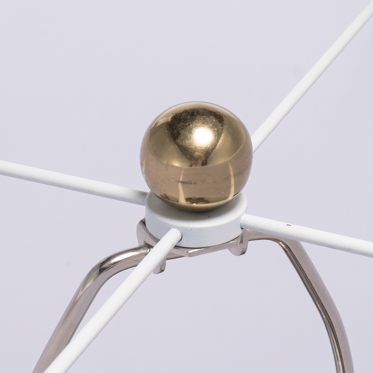 Gold Aluminum Table Lamp with White Fabric Shade - 18x31 inch Modern Bedside Lamp