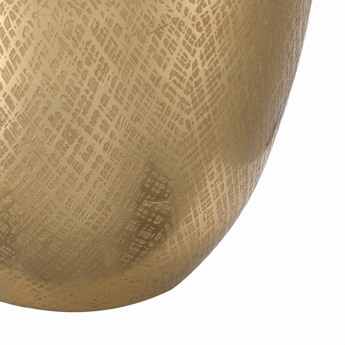 Gold Aluminum Table Lamp with White Fabric Shade - 18x31 inch Modern Bedside Lamp