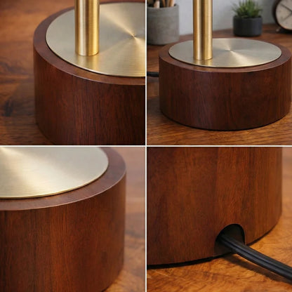 LuxeRay Glass Globe Arched Table Lamp - Bronze Mid-Century Modern Desk Light