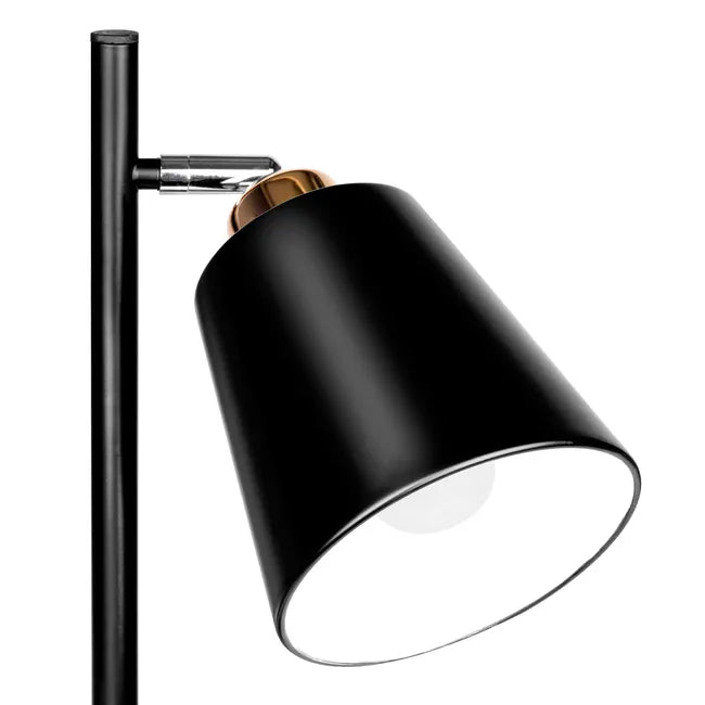 Axis Brass Gold Floor Lamp - Double Spotlight with 4-Way Switch