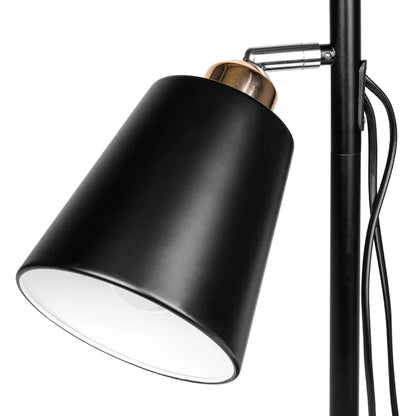 Axis Brass Gold Floor Lamp - Double Spotlight with 4-Way Switch