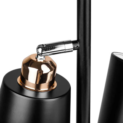 Axis Brass Gold Floor Lamp - Double Spotlight with 4-Way Switch