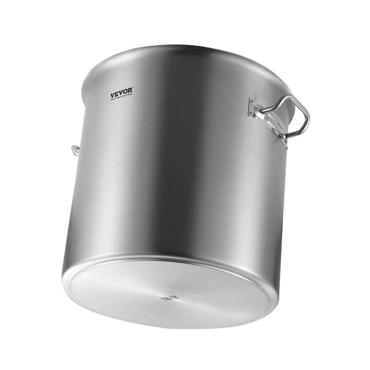 53QT Stainless Steel Stockpot Cooking Kitchen Sauce Pot With Lid Handle